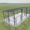 Tiny Steel Home No Sheeting 20x40